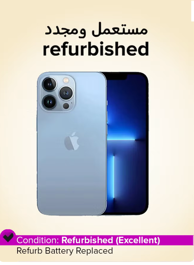 Renewed - iPhone 13 Pro 256GB Sierra Blue 5G With Facetime